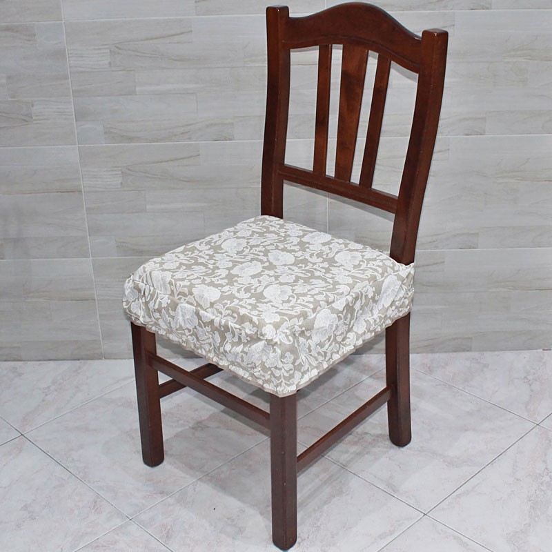 Vendita Cuscini Per Sedie Coppia Coprisedie 2 Cuscini Sedia Fascia Elastica Fantasia Floreale Beige 39x39 Cuscini Sedie Cucina Con Elastico